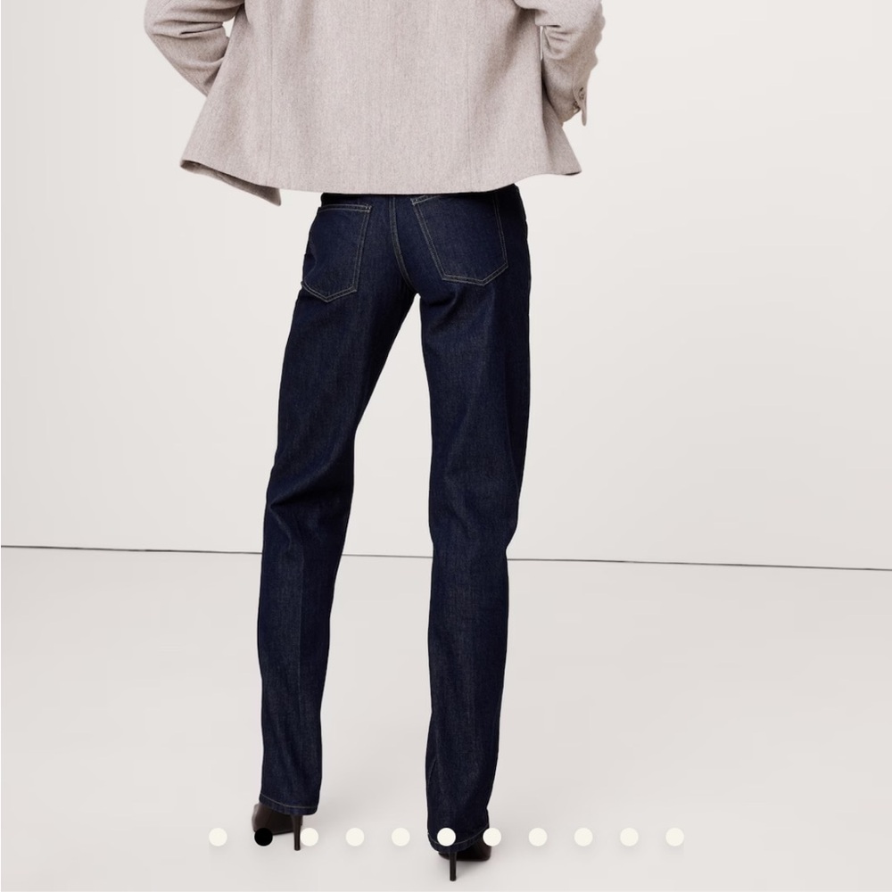 Banana Republic Mid Rise Rigid Straight Jean - Picture 6 of 7